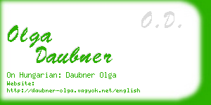 olga daubner business card